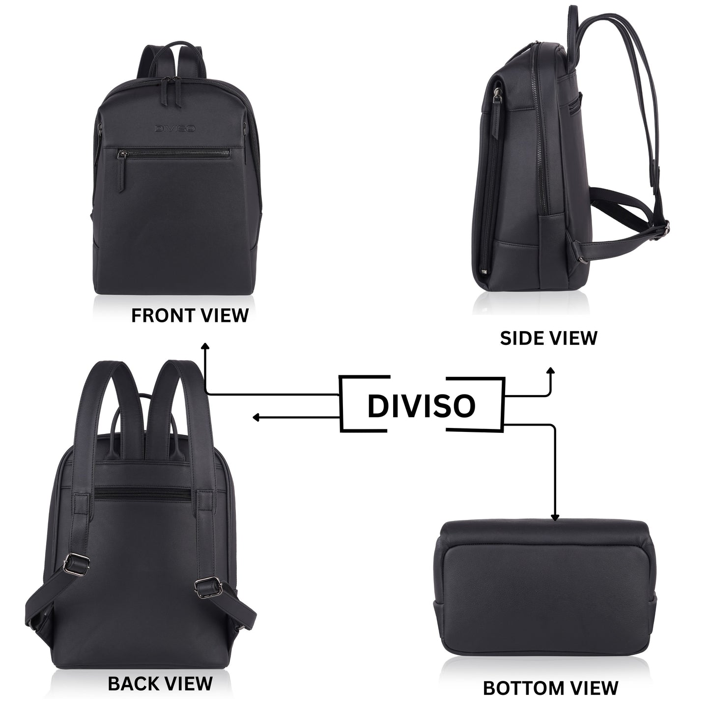 Elegant Business Backpack - Black