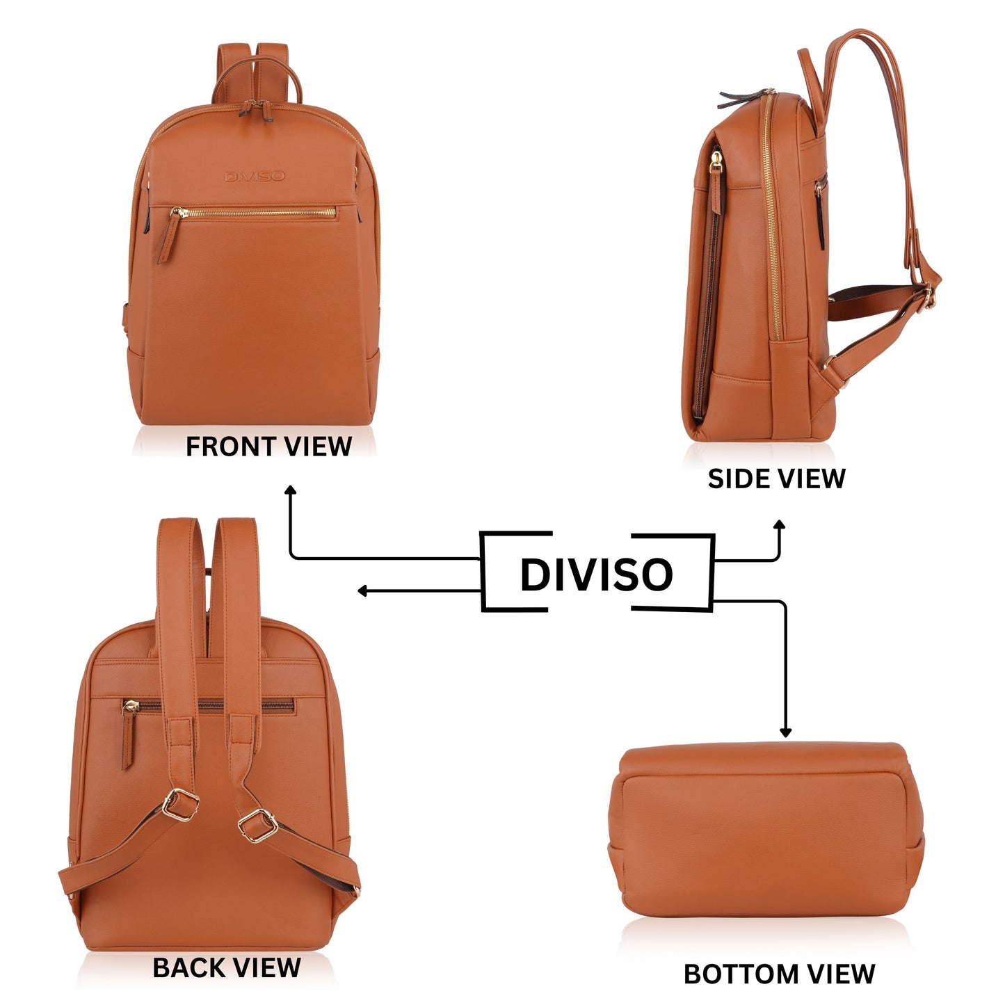 Elegant Business Backpack -Tan