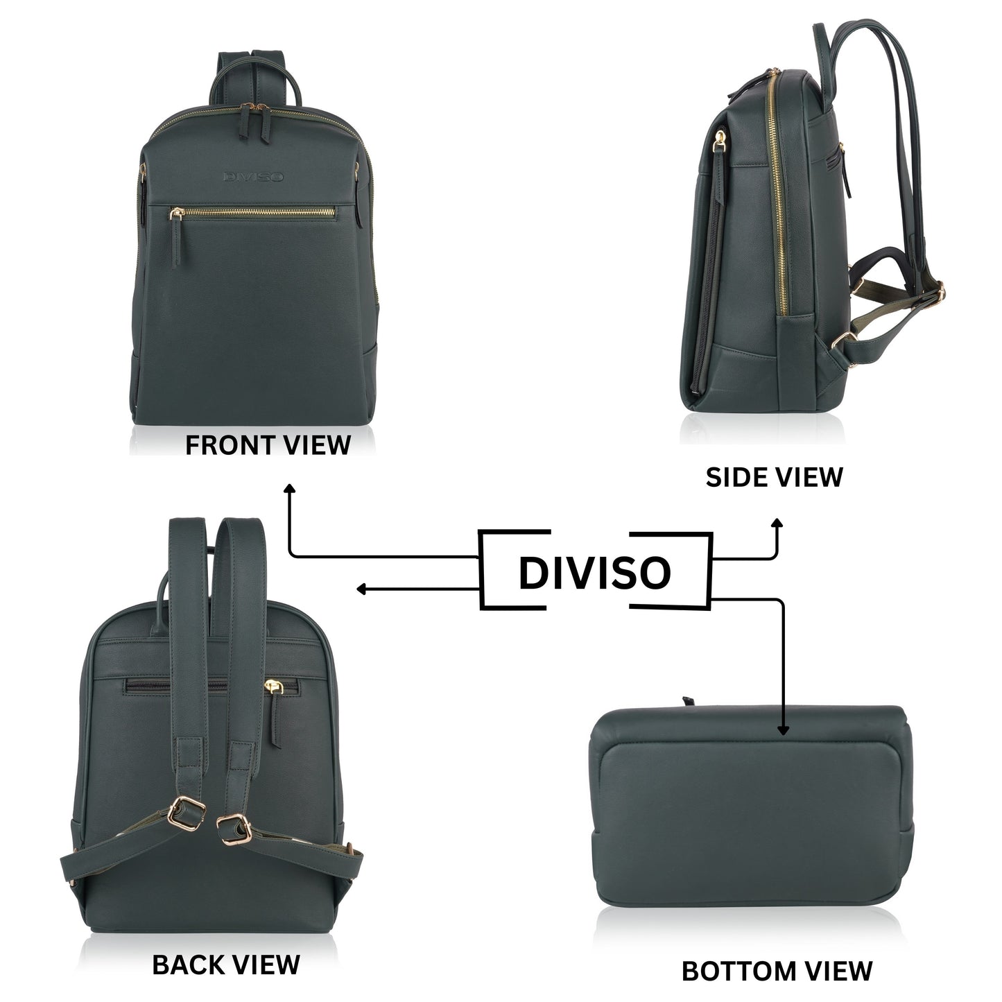 Elegant Business Backpack - Green