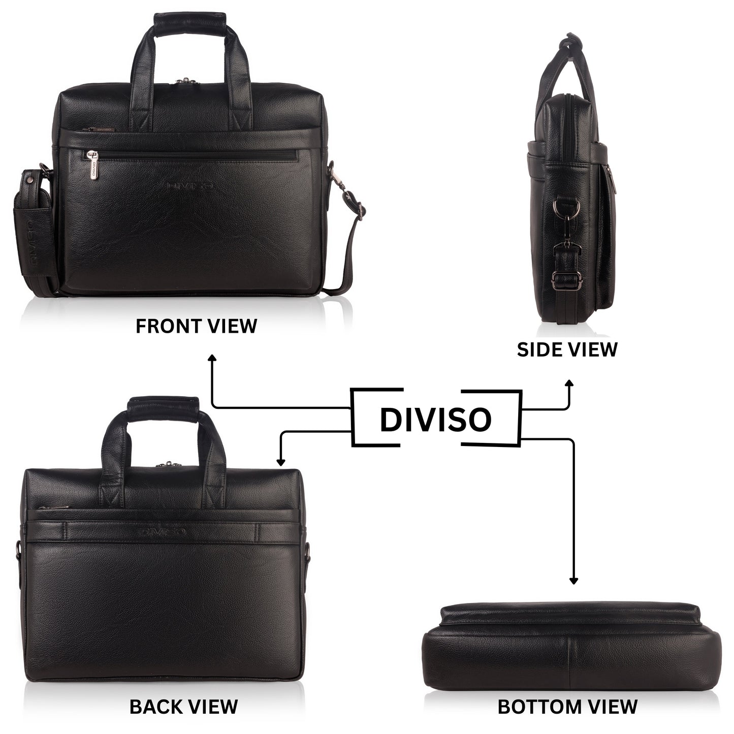 Envy Vegan Leather Business Cases - Black