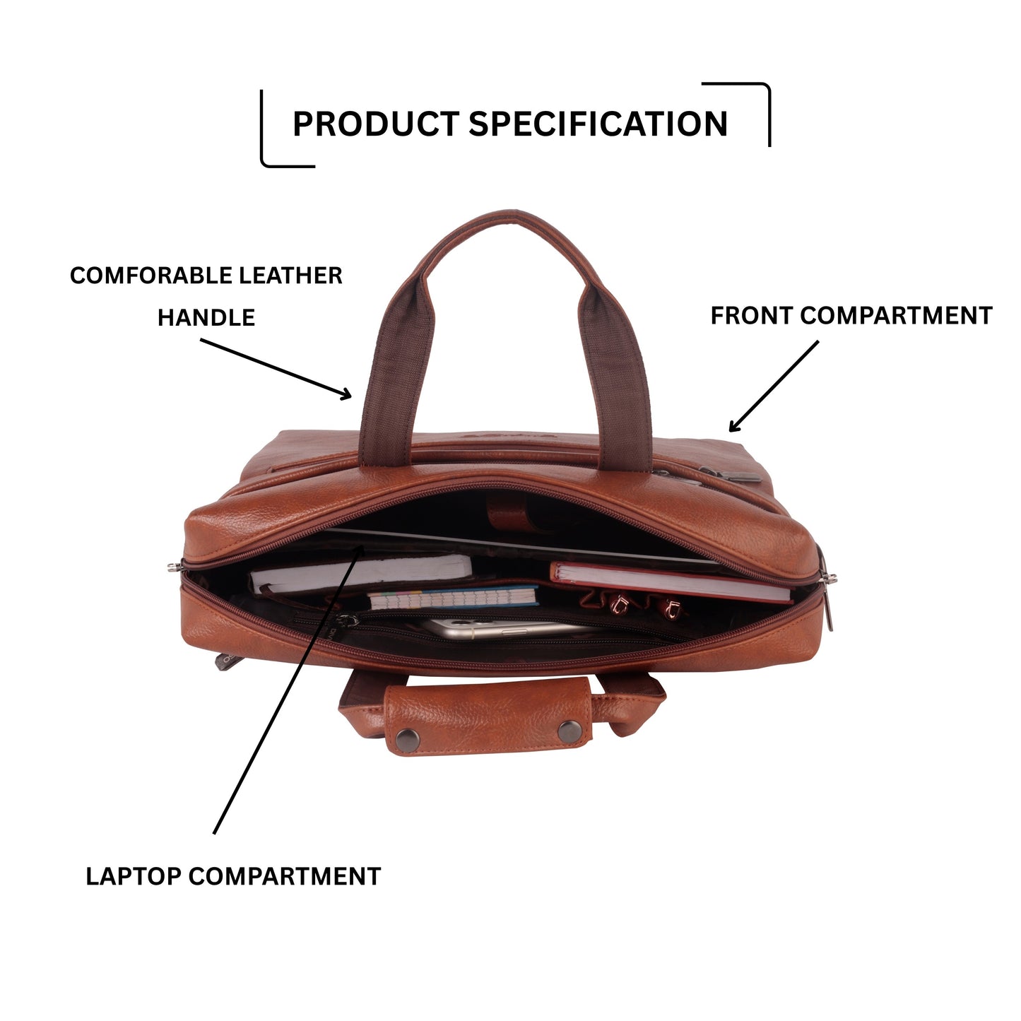 Envy Vegan Leather Business Cases - Tan