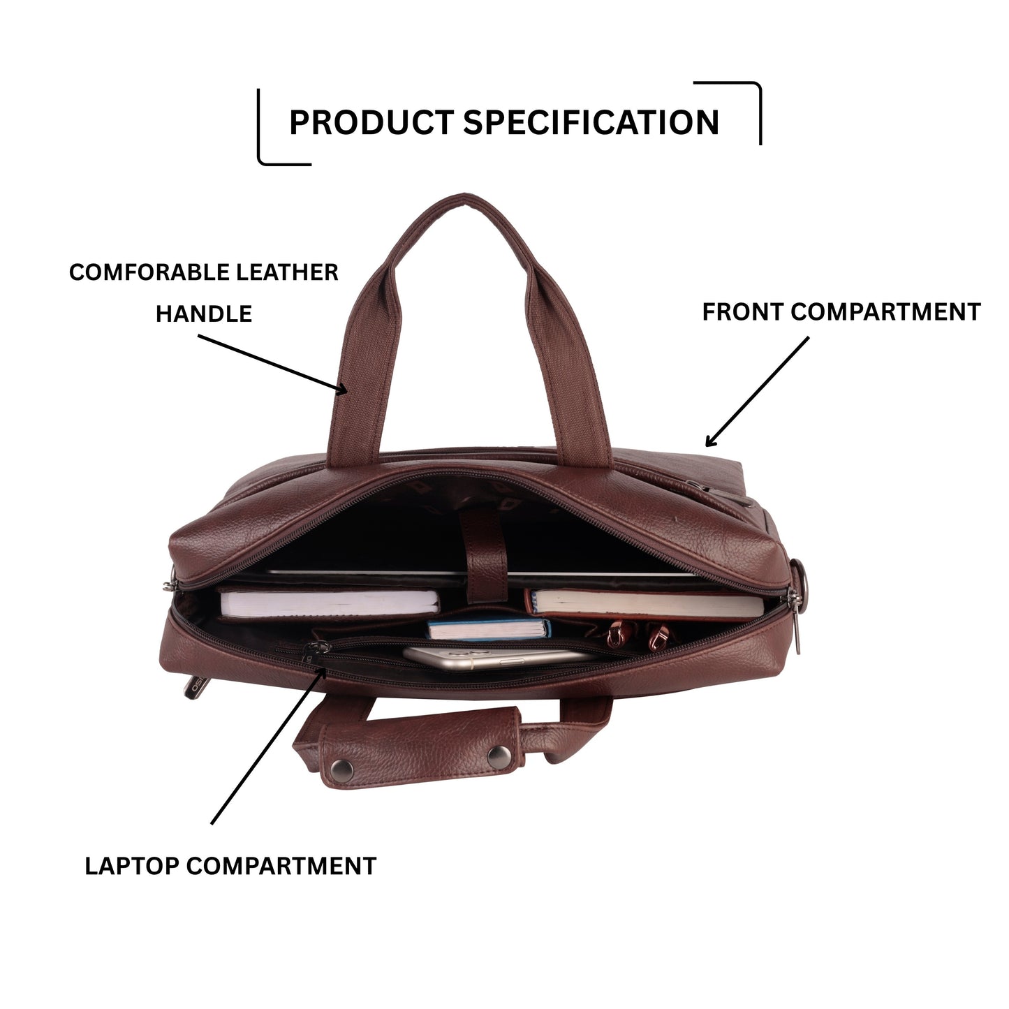 Envy Vegan Leather Business Cases - Brown
