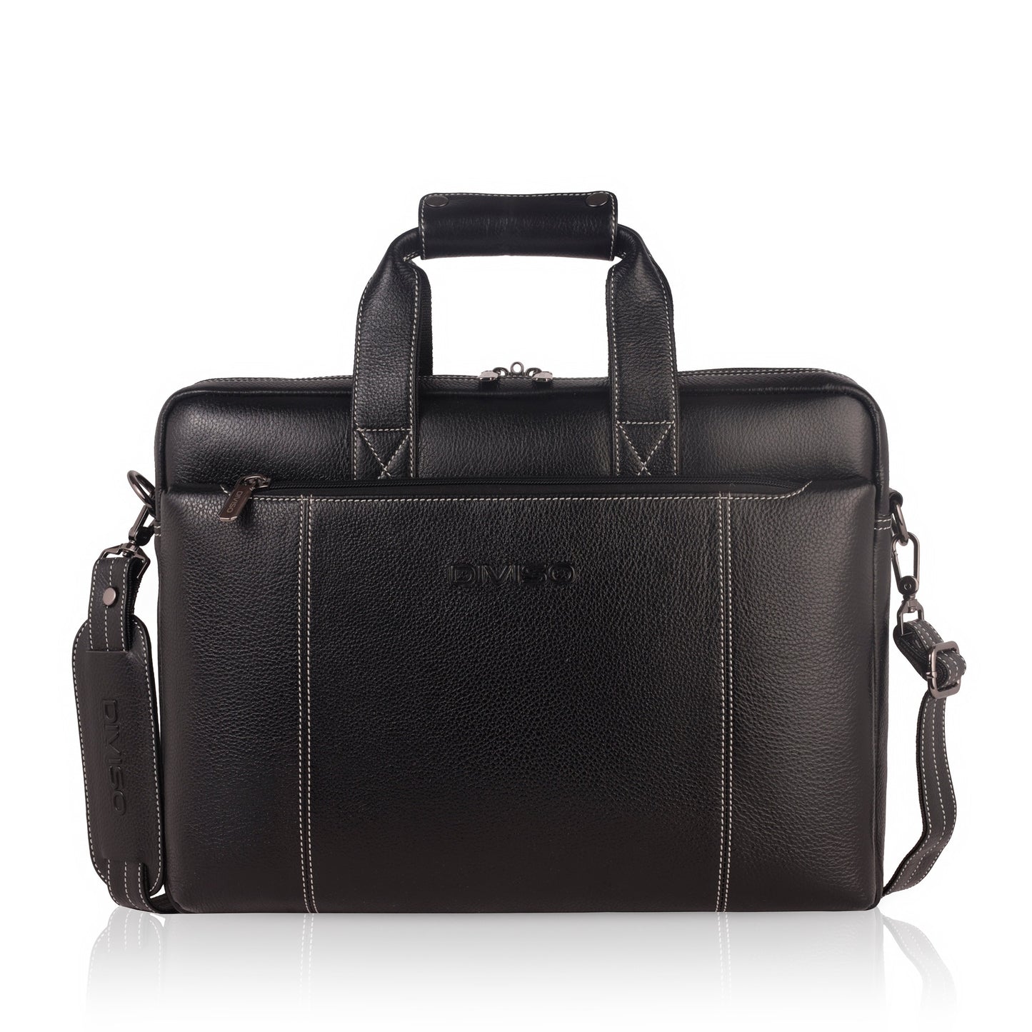 Ace Genuine Leather Business Cases - Black