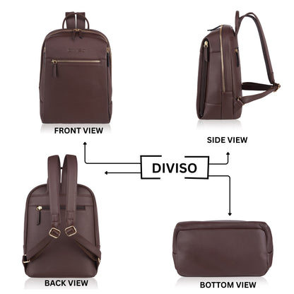 Elegant Business Backpack -Brown