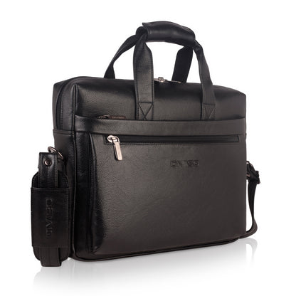 Envy Vegan Leather Business Cases - Black