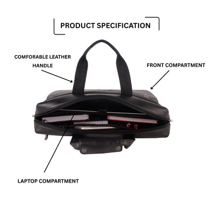 Envy Vegan Leather Business Cases - Black