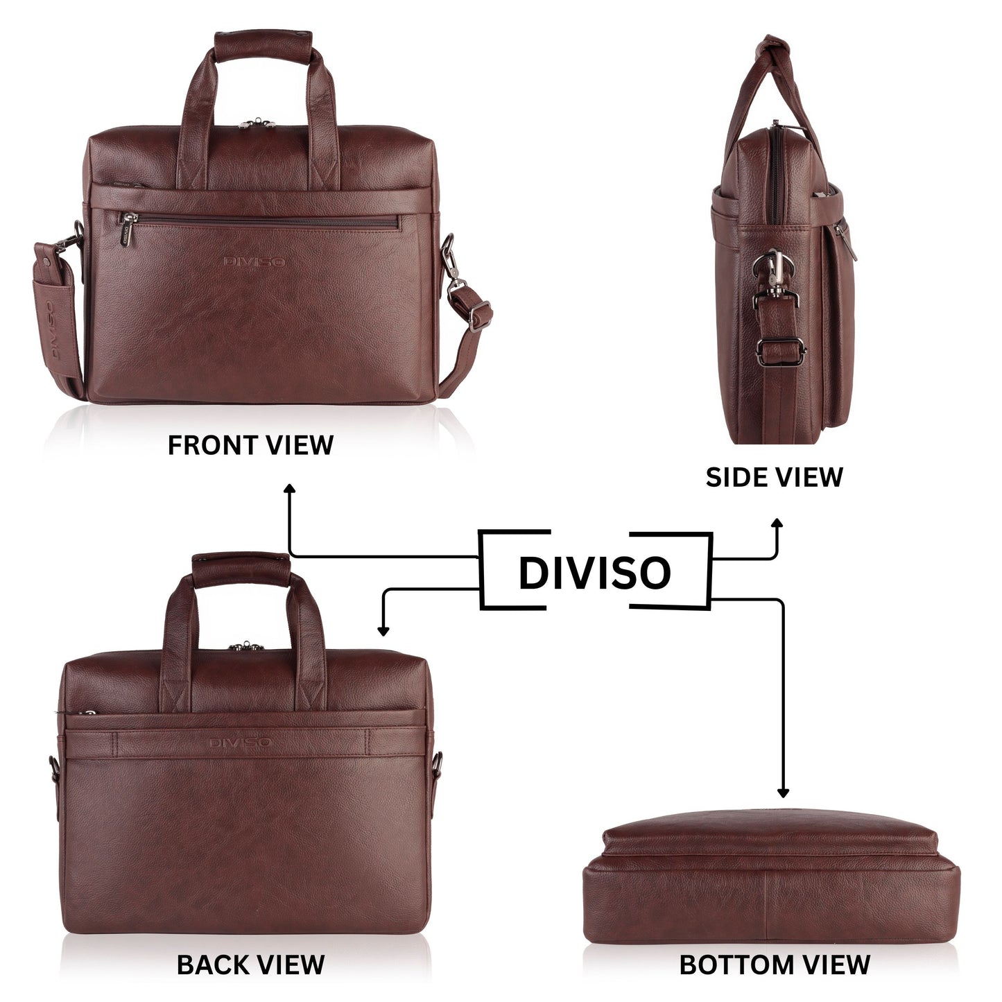 Envy Vegan Leather Business Cases - Brown