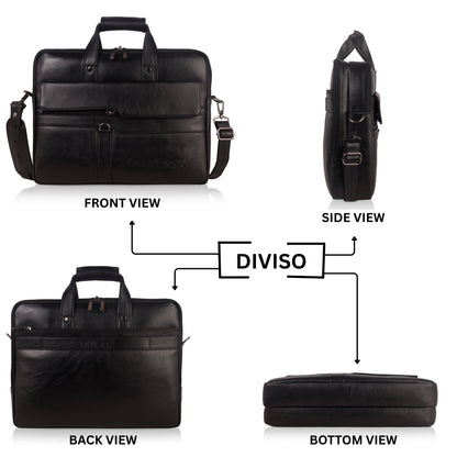 Flex Edition Genuine Leather Business Cases - Black