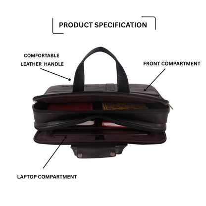 Flex Edition Genuine Leather Business Cases - Black