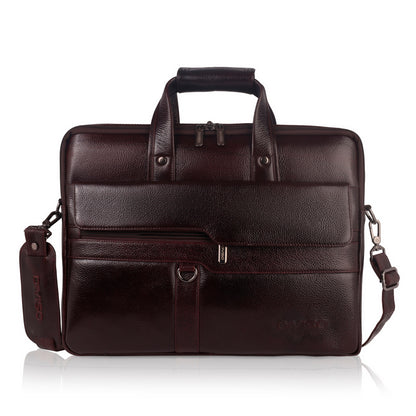 Flex Genuine Leather Business Cases - Brown