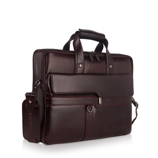 Flex Genuine Leather Business Cases - Brown