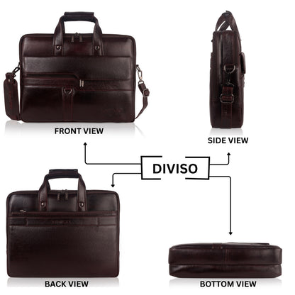 Flex Genuine Leather Business Cases - Brown