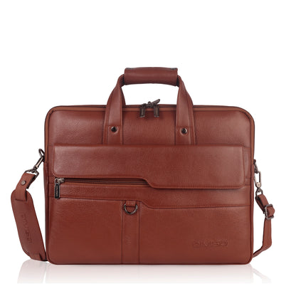 Flex Genuine Leather Business Cases - Tan