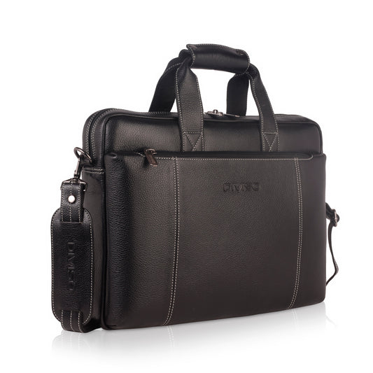 Ace Genuine Leather Business Cases - Black
